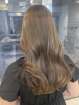 ヒビト 恵比寿 渋谷(HIBITO.) 髪質改善カラーアッシュベージュ カラーシルキーベージュカラー