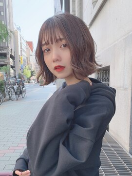 サンド 池袋(sand) @sei___sandインナーカラー/ボブ／切りっぱなし/池袋