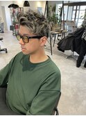20代30代メンズ王道大人かっこいい短髪ハイライト
