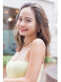 Aimee 町田　かき上げヘア×ミルクティーベージュ