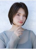 前髪なし大人ショートボブ30代40代50代 【AIN.表参道】川原大地