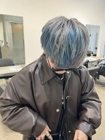 シルバーカラー×水色（表参道）