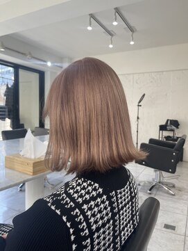 ブレンド 渋谷(BLend) ハイライトカラーマチルダボブインナーグレージュ前髪