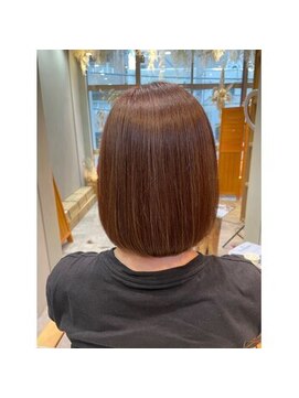 オレロ 国立(olelo) 暗めカラー/グランマッシュ/デザインカラー/フェザーパーマ/国立