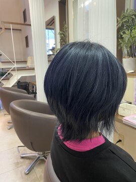 コアフィールフィス(COIFFURE fils) 新規お得クーポンあり【見附 今町】M3Dブルーブラックカラー