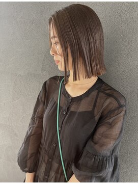 イロ プラス 南田宮店(iro+) 【nobuyo】sheer graige × パツっとbob