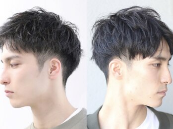 ハレ ヘアサロン(Hale hair salon)の写真/平日21時迄営業!当日予約可!清潔感や再現性のあるトレンドショートはビジネスマンに人気◎［メンズ/眉毛］