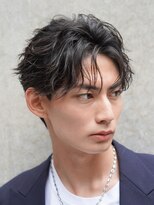 名駅センターパートウルフカット中華ヘアフェザーパーマ韓国ヘア
