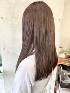 モリオ(morio) ＊愛されかわいい艶髪ブリーチなし暗めピンクブラウン30代40代1