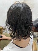 波ウェーブパーマ