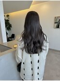 暗髪カラーラベンダーブラウン