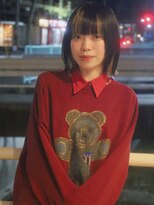 ベレッタ 楠葉店(veretta.)&nbsp;切りっぱなしストンボブ/パツっとボブ/デザインカラー/ミニボブ