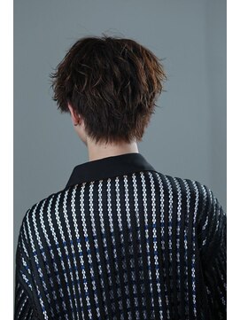 リップス 原宿(LIPPS) シースルーマッシュ波巻きツイストスパイラルパーマメンズカット