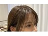カット+前髪ストレート ¥8,200~
