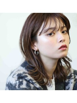 ヘアーサロン カミヤ(hair salon kamiya) 外はねシースルーミディアム