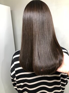 ジーナ 船橋(Zina) 髪質改善＊ロングレイヤーグレーベージュ＊美髪【Zina船橋】