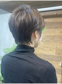 襟足タイト×ナチュラルショート