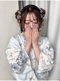 【池袋駅西口・ヘアセット】クラゲヘア・浴衣・花火