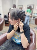 ハンサムショート 刈り上げショート アンブレラカラー ブリーチ
