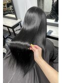 髪質改善水素トリートメント×ブルーブラック