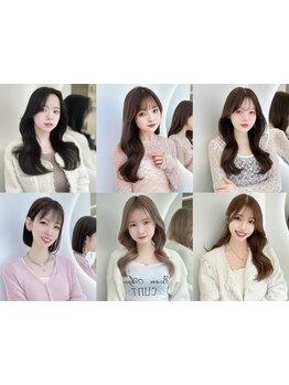 韓国トレンドに敏感な20代美容師のみ在籍◇王道+α：同世代目線で常に「今1番カワイイ」を作ります＊