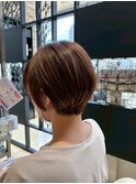 20代30代40代大人可愛い丸みショートボブ（9）