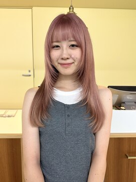 ロジェ(loje) 20代30代40代　ピンクベージュ/レイヤーカット/デザインカラー