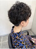 マッシュショートパーマ