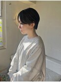 前髪長めコンパクトショートヘア/ハンサムショート/ショートヘア
