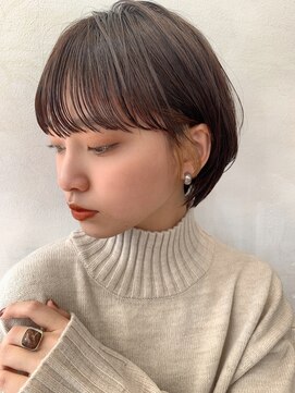 キミトヘアデザインアンドスパ(Kimito Hair design&spa) マッシュショート/髪質改善/艶髪/小顔/30代/ベージュ