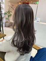 バランス 原宿 表参道(balance)&nbsp;【髪質改善】ヘーゼルグレージュハイライト×レイヤー YUKA