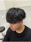 緩めカールがちょうどいい波巻きパーマ