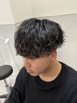 ビカムメンズヘアー 栄店(become men's hair)&nbsp;緩めカールがちょうどいい波巻きパーマ