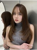 ロングヘア/レイヤーカット/顔周りカット/髪質改善/縮毛矯正