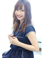 アーレル(Arlel)&nbsp;☆Arlel 池袋☆シースルー斜めバングジューシーハニーヘア