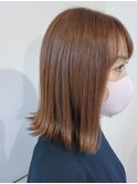 京都・西院cuculehair  ミルキィベージュ☆ロブ