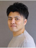 ツーブロックアップバングショート