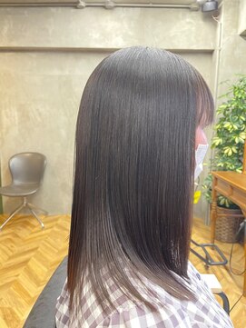 ブリーエ(brille) サラサラ艶々ストレート(白髪染め/髪質改善/縮毛矯正）