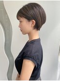 【なかじま ひびき】グレージュハイライト×ショートボブ