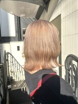 センスヘア(SENSE Hair)&nbsp;ウルフ風カット！ミルクティーベージュカラー