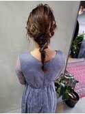 【札幌円山　ヘアセット/編み下ろし/結婚式/ヘアアレンジ】