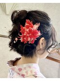 浴衣着付け、ヘアアレンジ