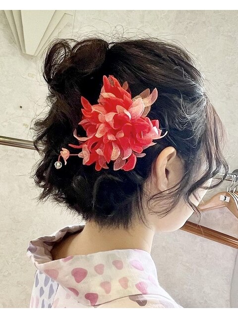 浴衣着付け、ヘアアレンジ