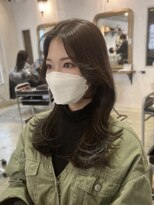 ジーニー 千葉(GENiE) くびれレイヤーカット/顔周り/韓国ヘア【佐藤詩門】