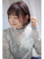 アッシュ 清瀬店(Ash)&nbsp;【髪質改善】パープル系イヤリングカラー　Ash清瀬 大嶋