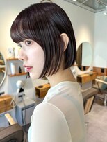 ノイカーム(noi Calm) 顔周りレイヤーカットグレージュカラーくびれボブショートカット