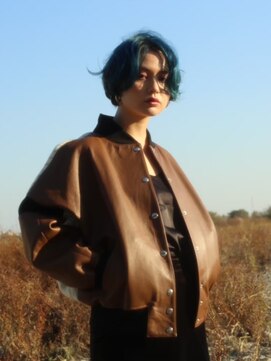 キース ヘアアンドメイク 恵比寿(kith. hair&make) ショートボブ/ブリーチカラー/ブルーカラー