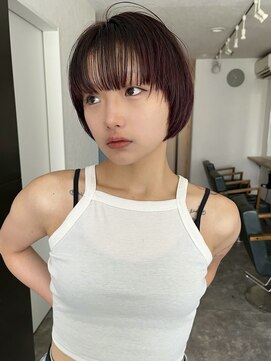 ソイ コンク 下北沢(soi conc) ショートボブ/ワインレッド__下北沢