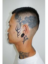 メリケンバーバーショップ トーキョー(MERICAN BARBERSHOP TYO)&nbsp;ハイライト/マッシュパーマ/ウルフ/アッシュブラック234