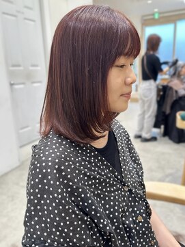 セイドット オモテサンドウ(Say. omotesando) say.黒髪ボブルフネビージュ小顔ワンレンピンクブラウンレイヤー